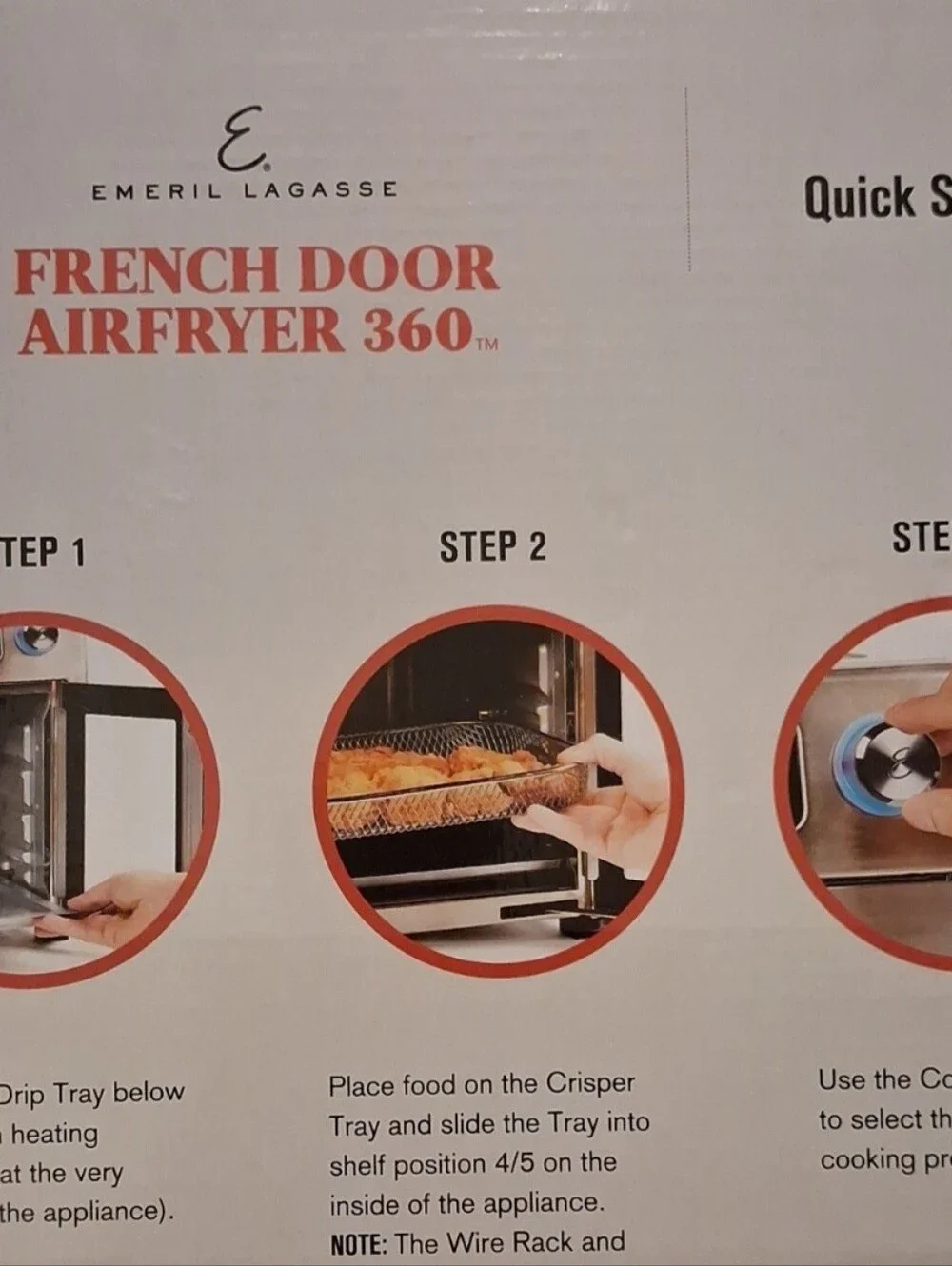 EMERIL LAGASSE FRENCH DOOR AIR FRYER 360